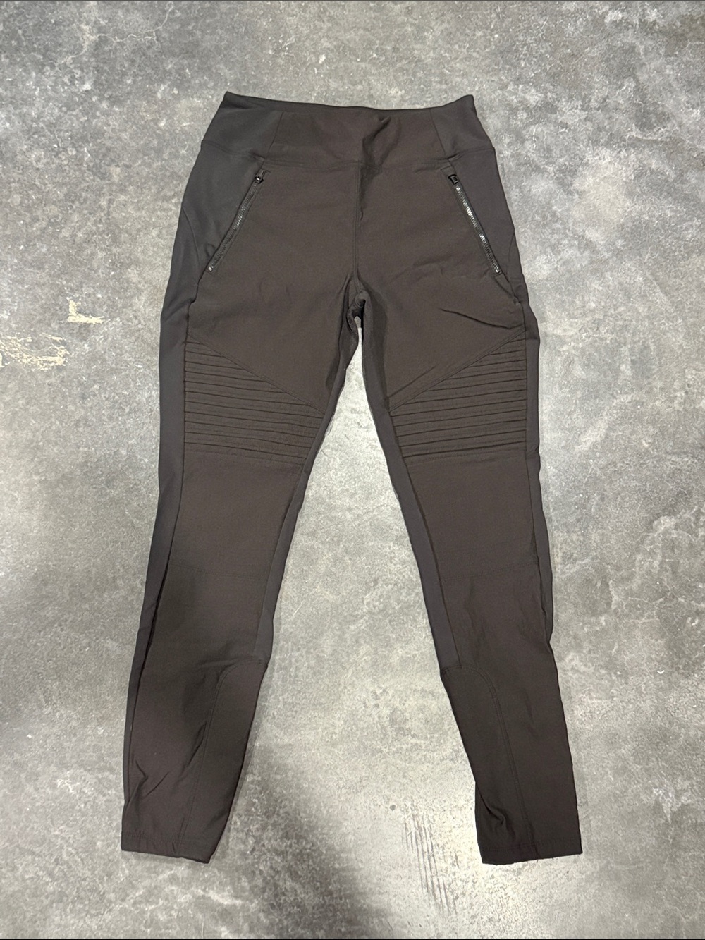 Athleta black Moto panel Active Leggings delancey